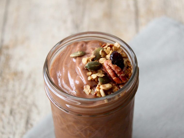 FRAPPELATTE -Con granola de naranja y canela-